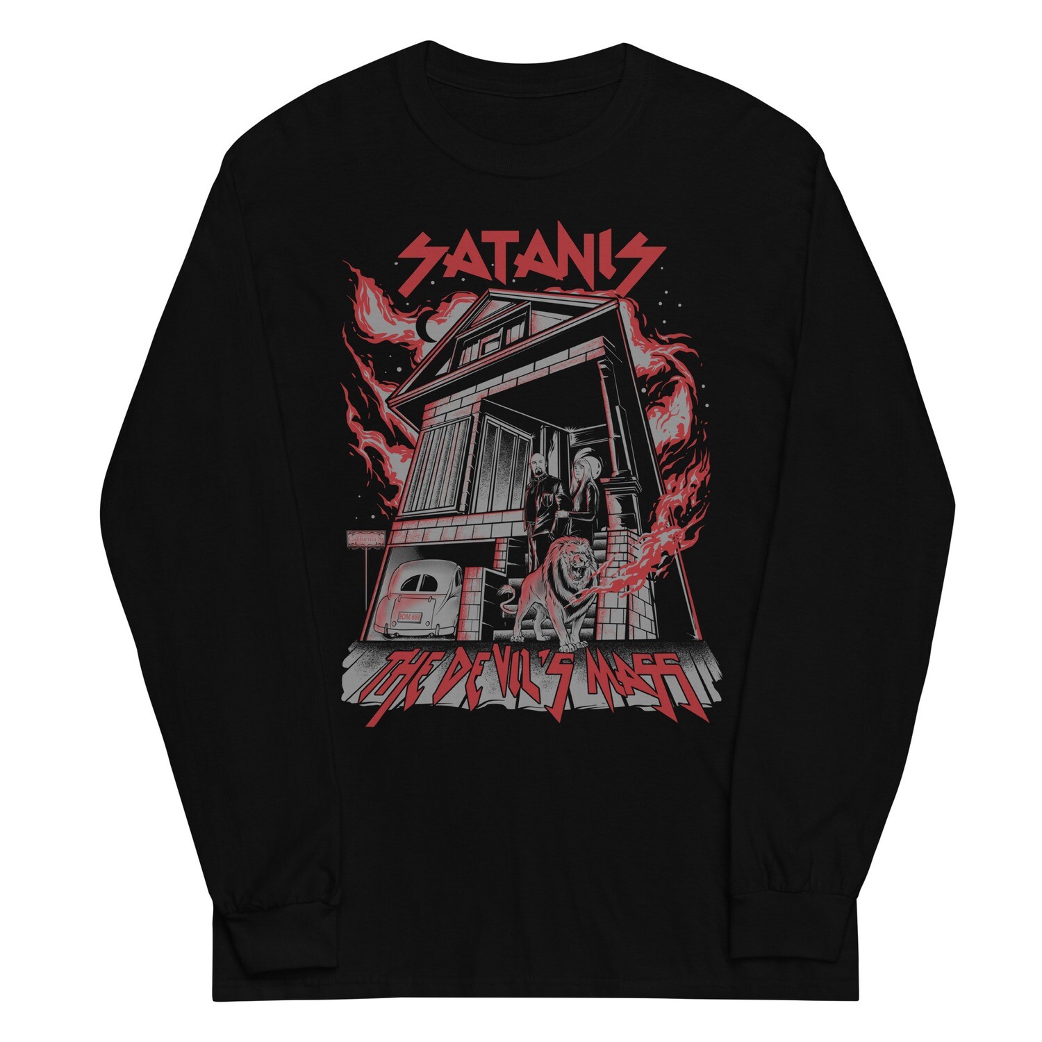&quot;Satanis - The Devil&#39;s Mass&quot; Comic Book Art - Long Sleeve Shirt