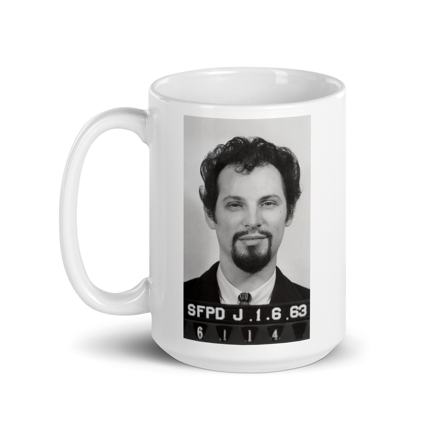 Anton LaVey Mug Shot Mug 15oz