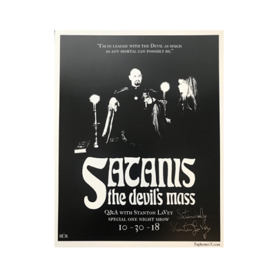 Satanis The Devil’s Mass Movie Poster Signed
