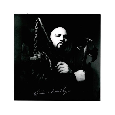 Anton LaVey Weapons Portrait Photo Signed By Diane LaVey &amp; Stanton LaVey