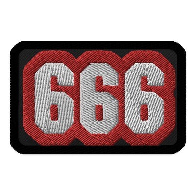666 Embroidered patch