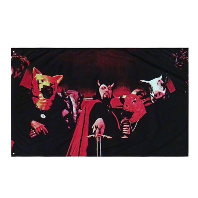Anton LaVey Sword Flag