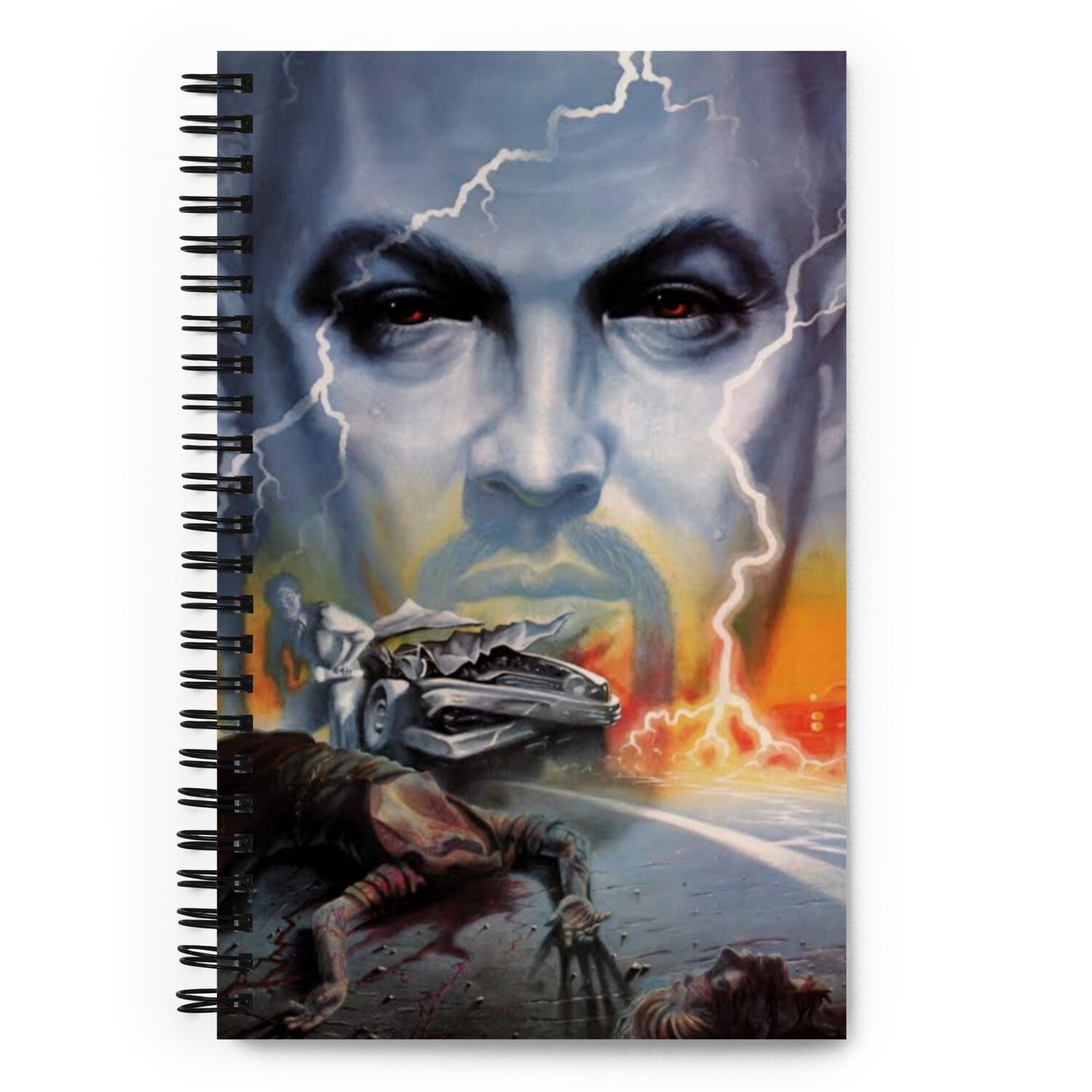 Anton LaVey &amp; Jayne Mansfield Car Crash Spiral Notebook
