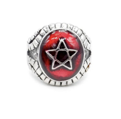 Stanton LaVey Red Angel Heart Ring Size 7
