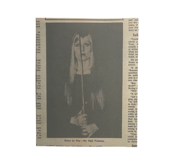 Diane LaVey Newsprint Press Photo