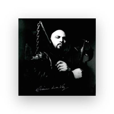 Anton LaVey with Weapons Signed by Diane LaVey &amp; Stanton LaVey