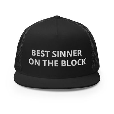 Anton LaVey Quote &quot;Best Sinner on the Block&quot; Snapback