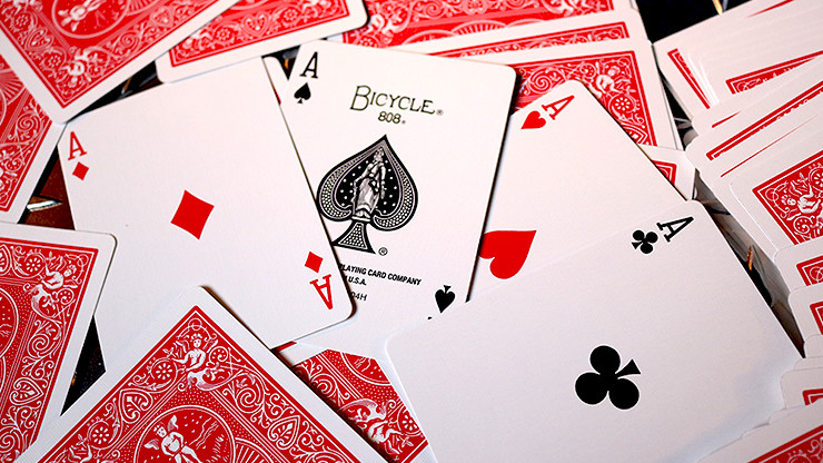 Bicycle Rider Backs - Red Practice Deck