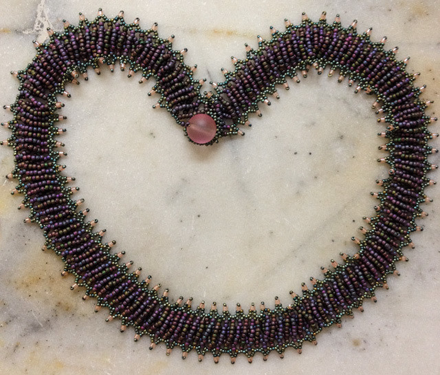 Earthy beaded necklace / wrap bracelet &quot;Clara&quot;