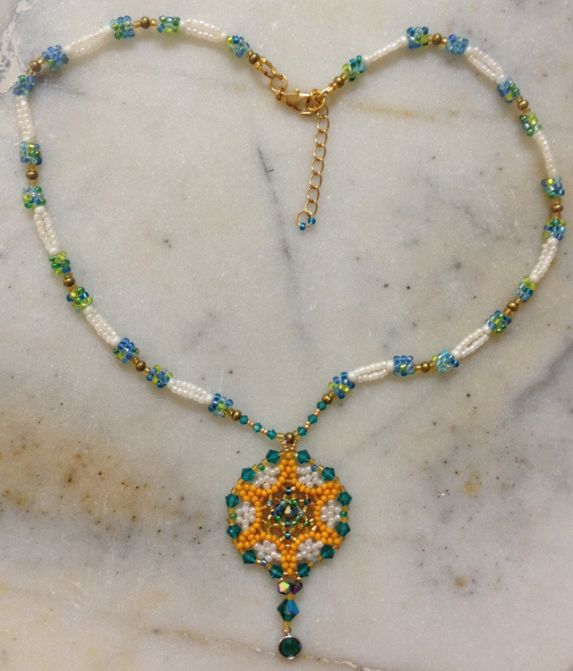 Beaded Mandala Pendant &quot;Margarita&quot;