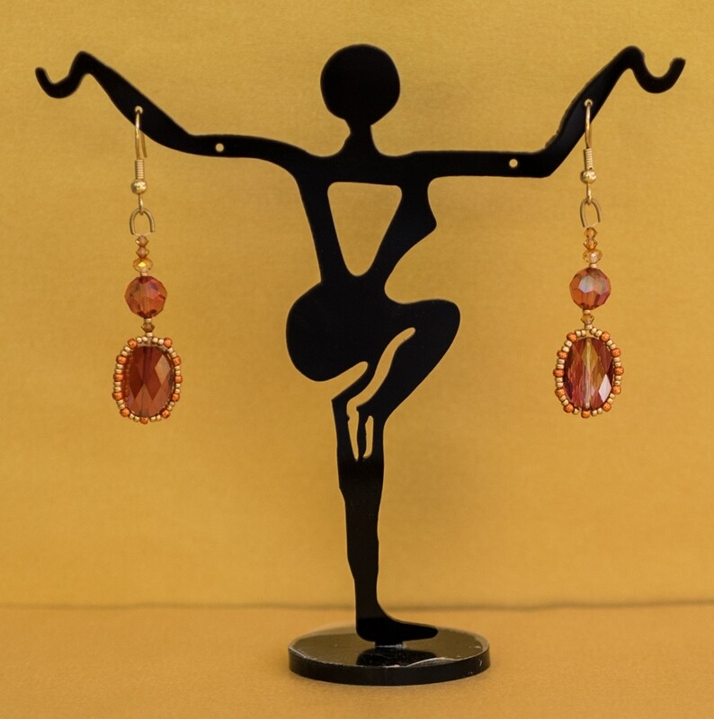 Swarovski &#39;fire&#39; crystal drop earrings &quot;Sienna&quot;