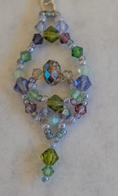 Lacy Swarovski crystal earrings &quot;Diana&quot;