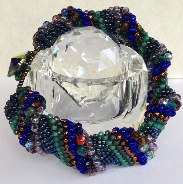 Boho spiral beaded bracelet &quot;Jeanne&quot;