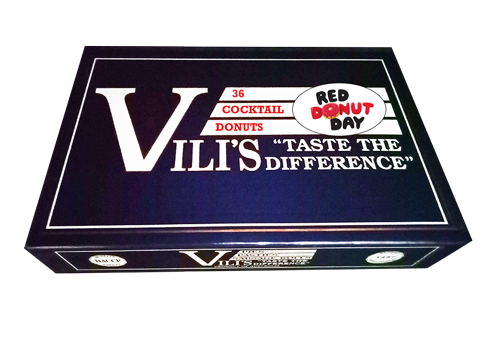 Vili's Corporate box of 36 cocktail donuts Vili's Corporate box of 36 cocktail donuts