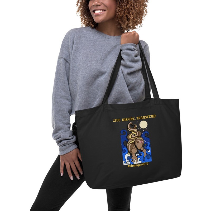 Two Lover&#39;s Point - Large organic tote bag with 