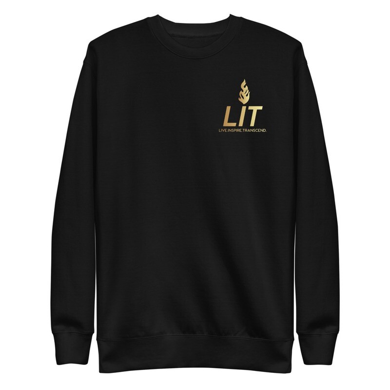 LIT Unisex Fleece Pullover with local Guam artist, Simplyec 2013 latte stone &quot;Island Maker&quot; design