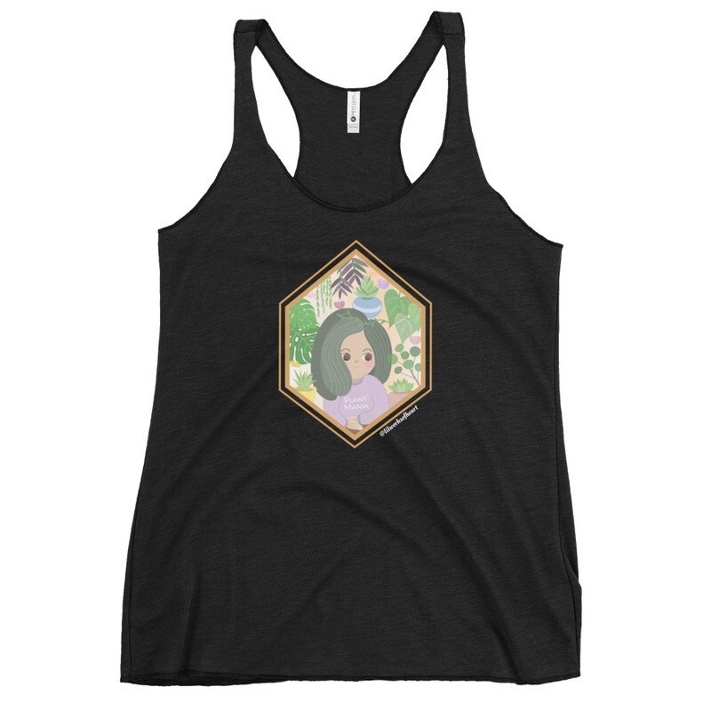 Plant Mama by Guam local artist, @lilworksofheart - Women&#39;s Racerback Tank