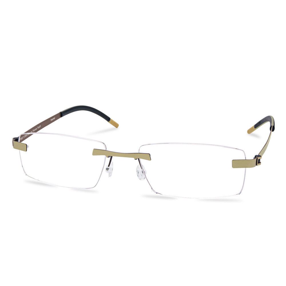 Green Rimless FFA 958 Gold/Brown (55-18-145-135 mm) size L(Pre Order)