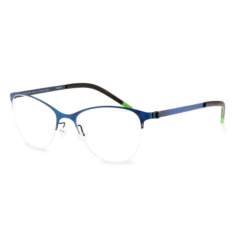 Green Semi Rim FFA 913 Blue Brush  (50-18-135-128 mm) size S(Pre Order)