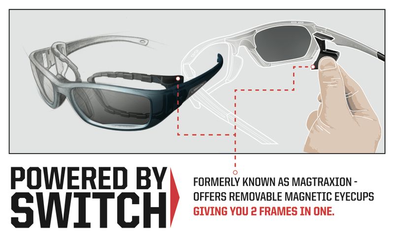 แว่นกันแดด วิ่ง ปั่น กอล์ฟ ตกปลา Switch USA, H-Wall Fusion