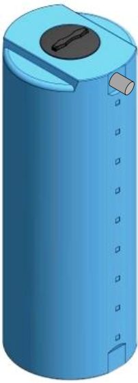 ECO LIP UPGR SINGLE PEHD  3000 LITRI