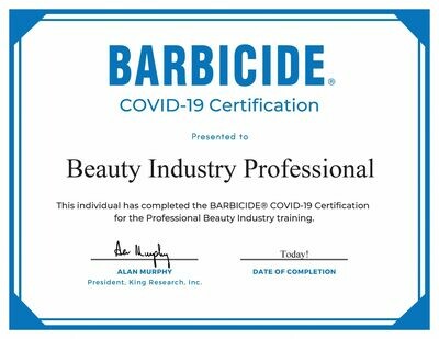 Barbicide COVID-19 Certification
