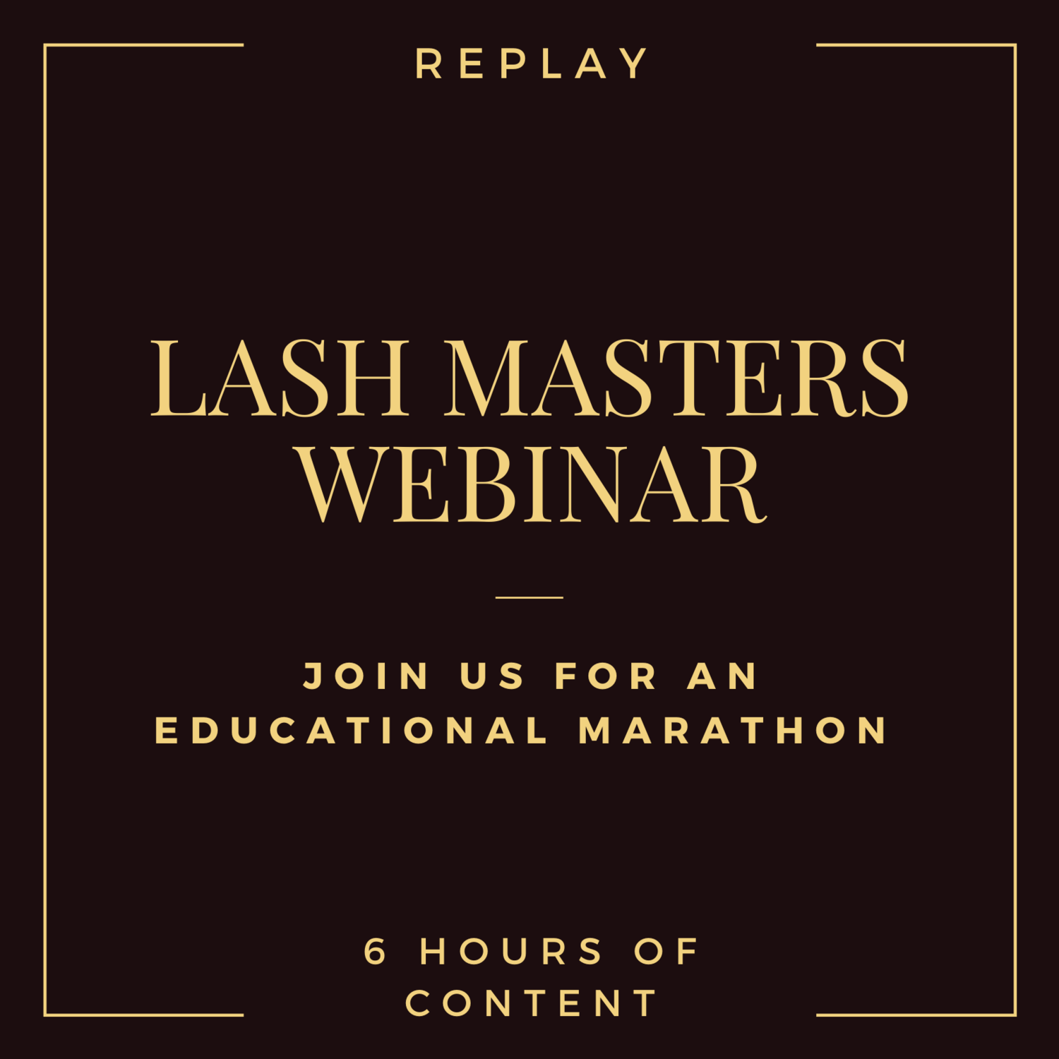 Lash Masters Online Conference / Webinar