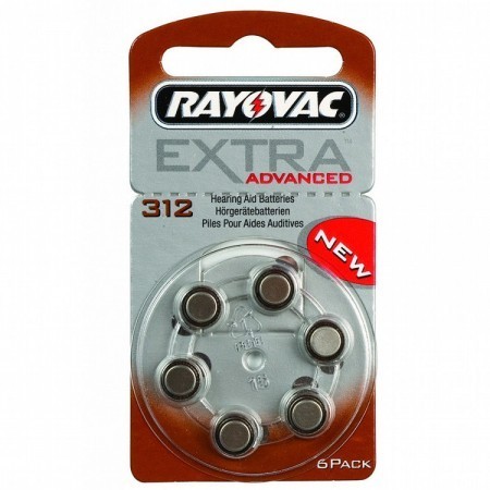 Rayovac Size 312 Batteries (Box of 60 Cells)