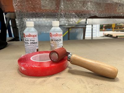 High Temperature Polyester Tape - Clear - Double Sided - 50m Roll