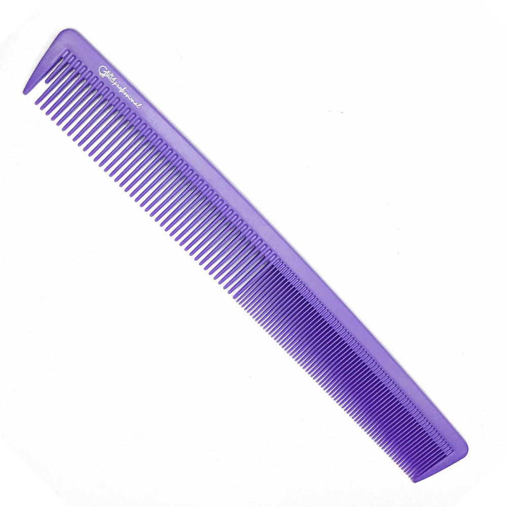 Расческа карбоновая д/стрижки GP-307, цвет фиолетовый