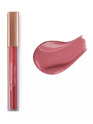 Блеск для губ Cream Gloss, увлажнение и сияние - №4 розово-бежевый, TNL Professional, 2,5 мл

