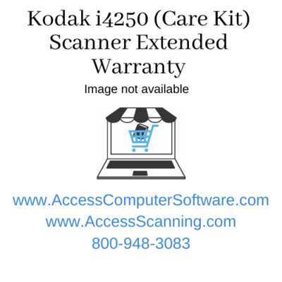 Kodak i4250 (Care Kit) Scanner Extended Warranty & Software