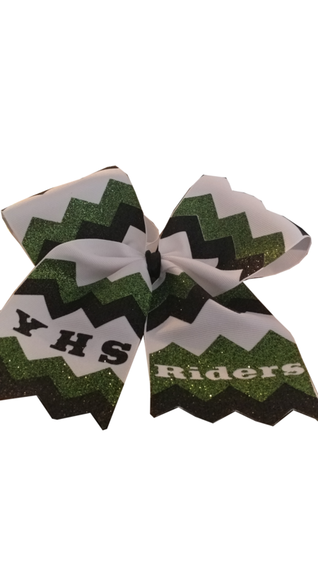 Custom Bows Cheer/Pomline with Tails
