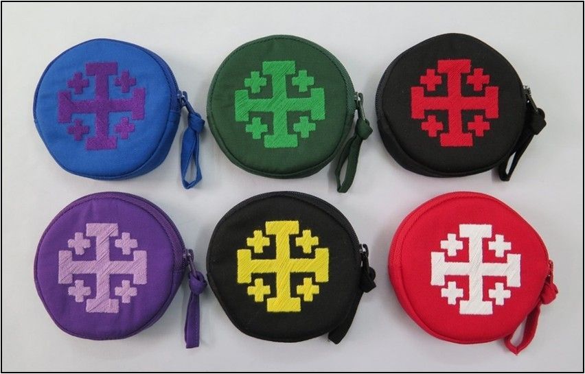 Jerusalem Cross Coin Bag