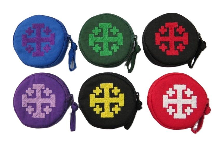 Jerusalem Cross Coin Bag