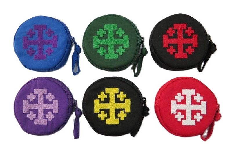 Jerusalem Cross Coin Bag