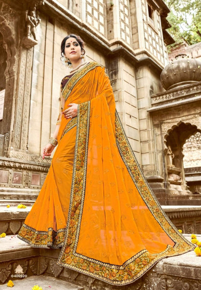 Indian Georgette Saree Bollywood