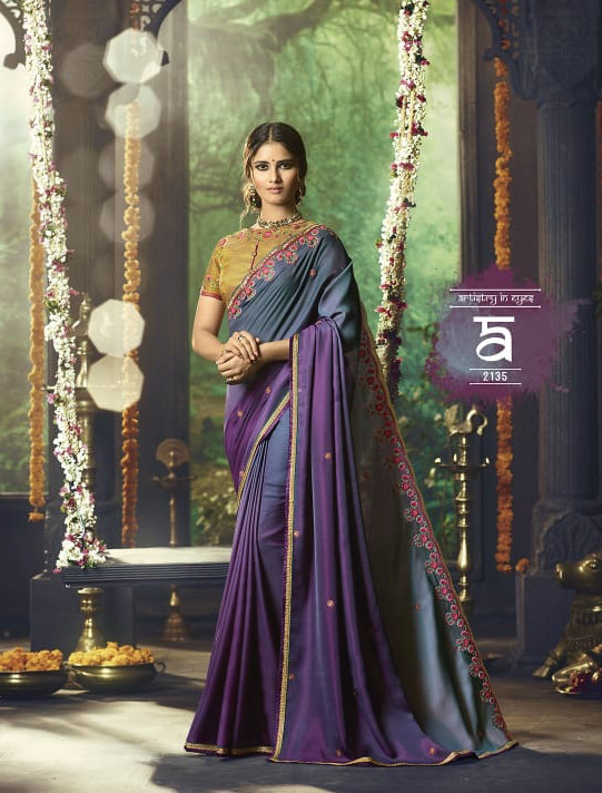 Designer Benaras Art Silk Saree With Exclusive Blouse Piece