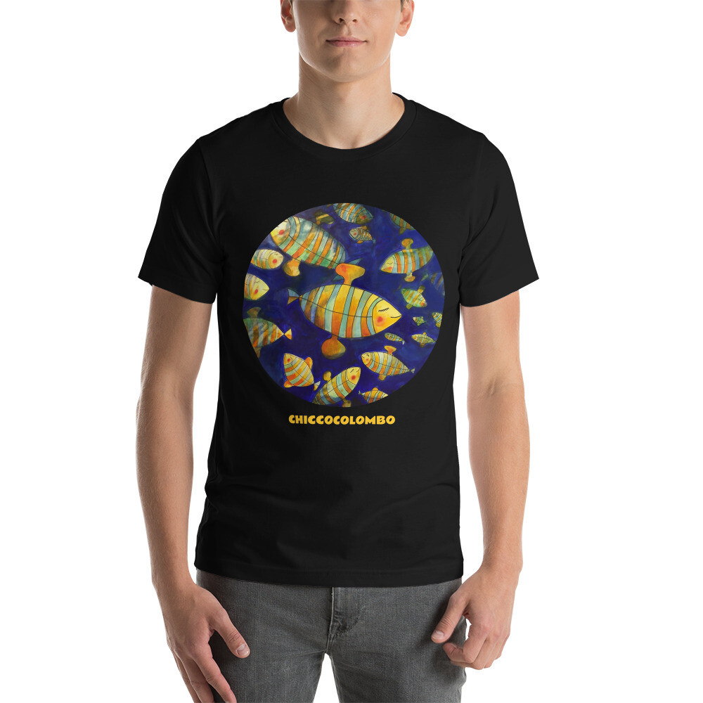 ACQUARIO BLU 
Maglietta unisex manica corta, Colore: Nero, Taglia: XS