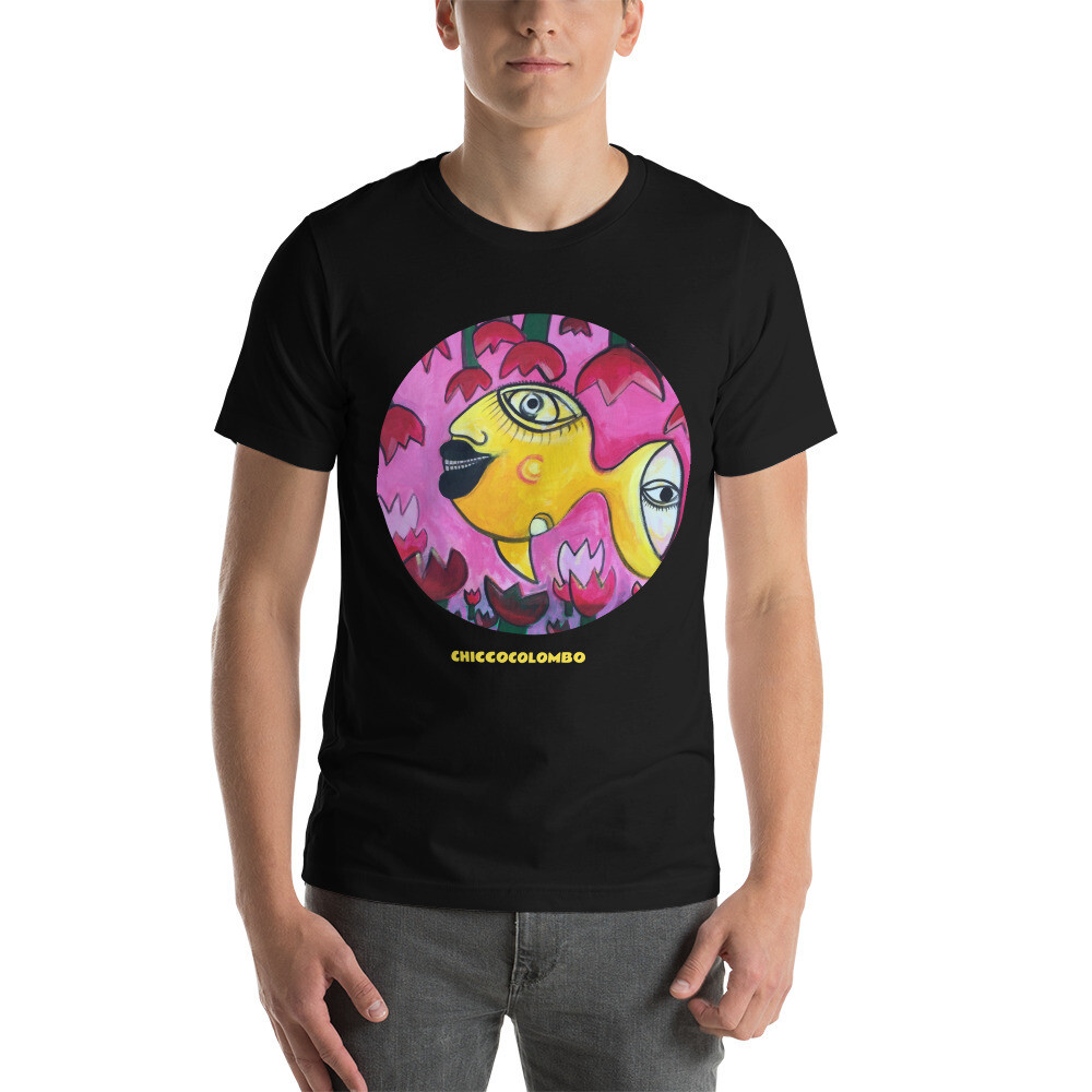  BOCCALONA Maglietta unisex manica corta, Colore: Nero, Taglia: XS