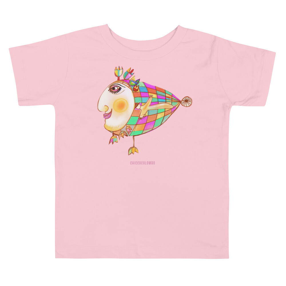 PESCE FIORITO     Maglietta a maniche a corte bambino, Colore: Rosa, Taglia: 2T