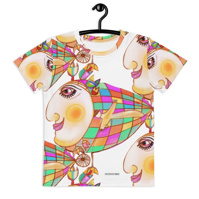PESCE FIORITO   T-shirt girocollo per bambini
