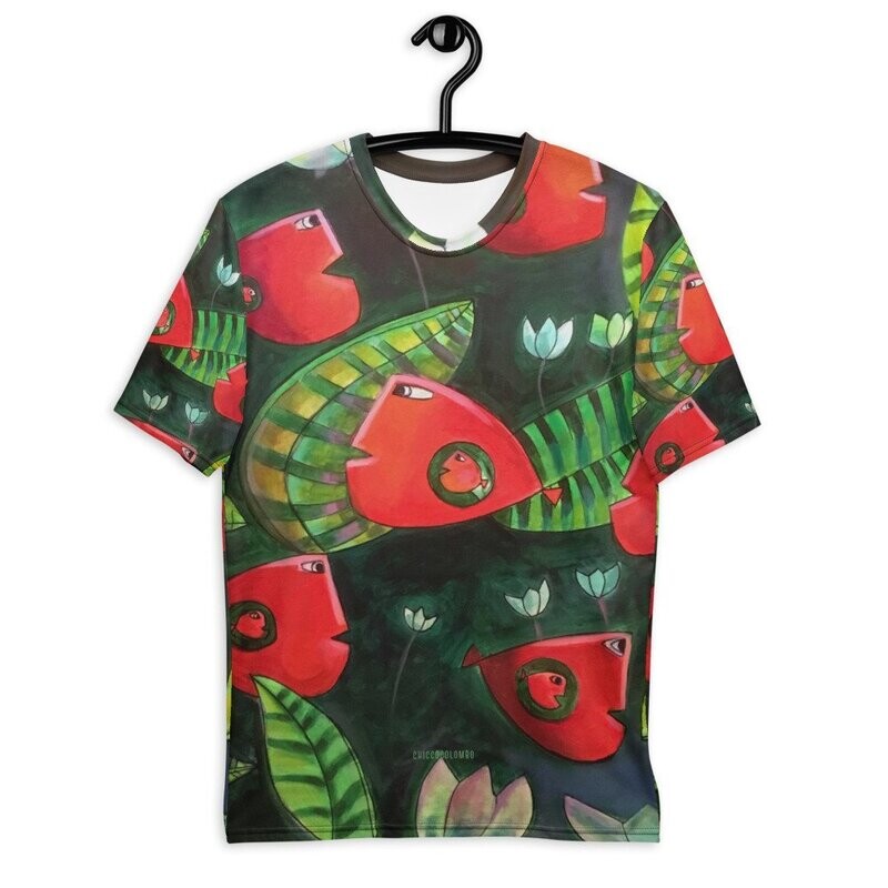 ACQUARIO DEI PESCI ROSSI   T-shirt da uomo