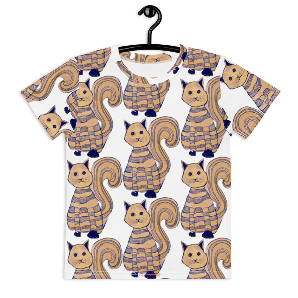 GATTICO - T-shirt girocollo per bambini, Taglia: 2T