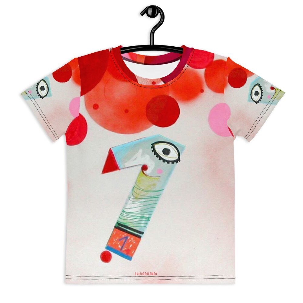 BOLLE ROSSE   T-shirt girocollo per bambini