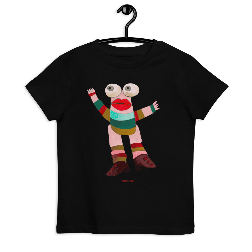 MARION    T-shirt in cotone organico per bambini, Colore: Nero, Taglia: 3-4