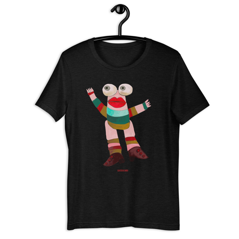MARION PER GRANDI  Maglietta unisex manica corta, Colore: Erica nero, Taglia: XS