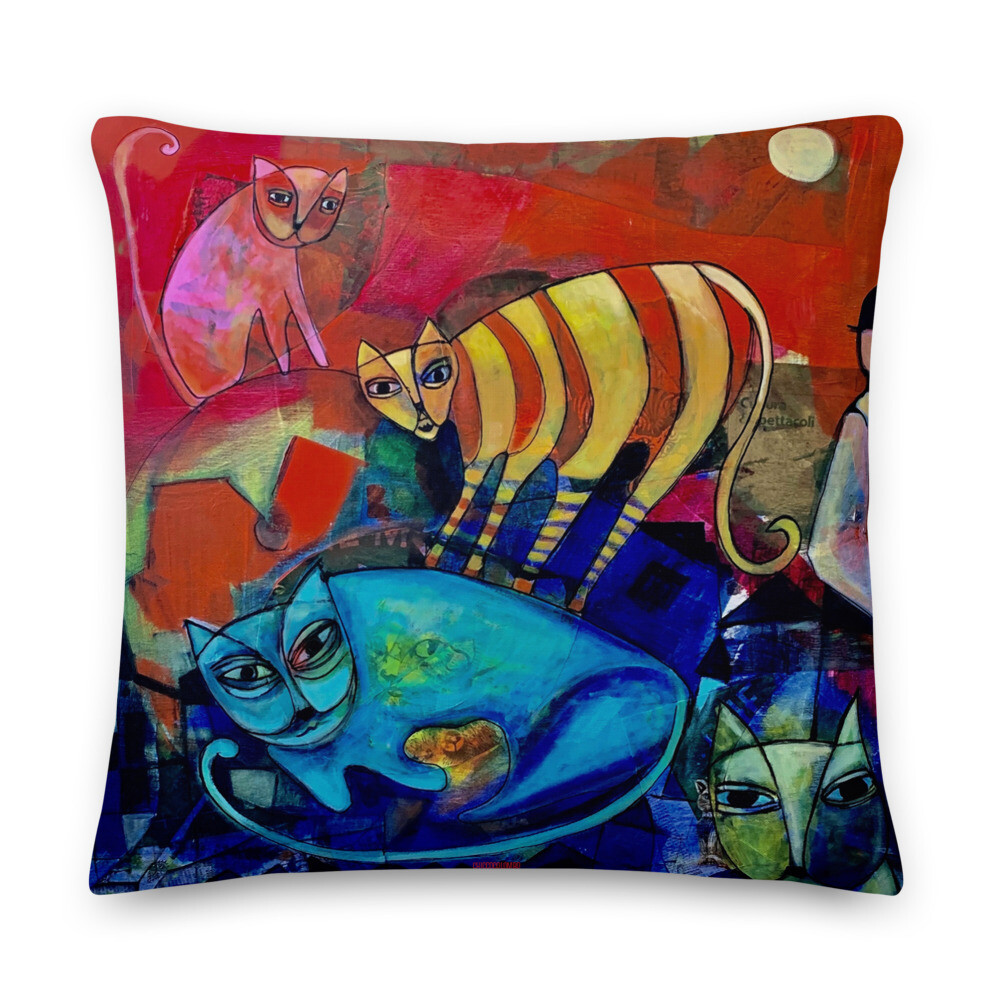 GATTI DI QUARTIERE  Cuscino Premium