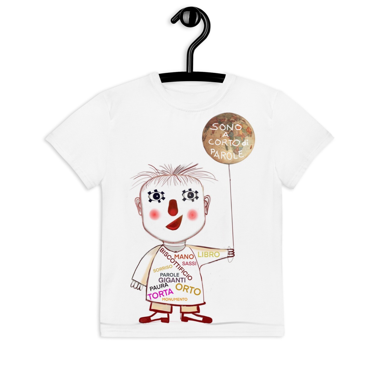 T-shirt girocollo  SONO A CORTO DI PAROLE , Taglia: 8