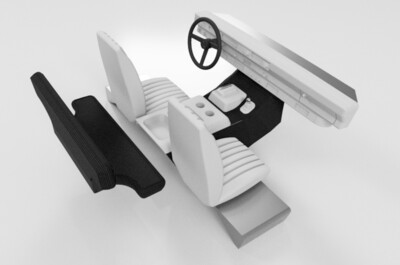 STL (DIY 3DP) - Redcat GEN8 Interior